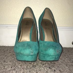 Shi High Heels Teal